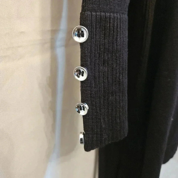 89th + Madison Black Women's Cardigan Size M - Picture 3 of 4